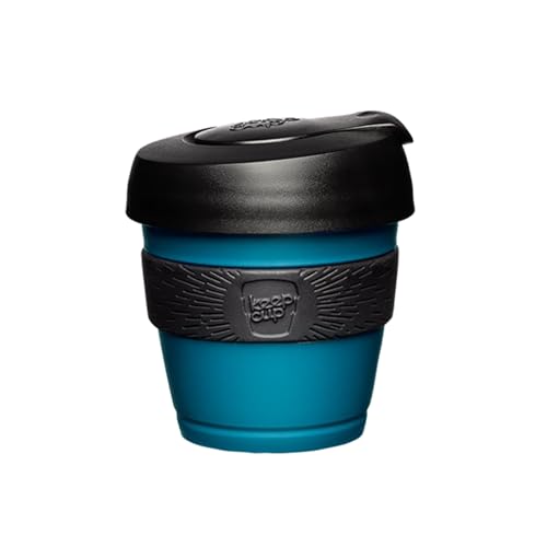 KeepCup Original Babyccino, leichte wiederverwendbare Kaffeetasse mit spritzwassergeschütztem Trinkdeckel, extra klein, 118 ml, Bandit von KeepCup