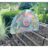 Sonne Und Mond Regenbogen Suncatcher | Sticker Prismatic Fenster Aufkleber Vinyl von KeepSacredCo
