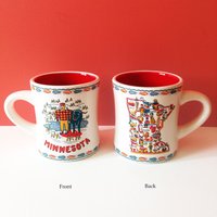 Minnesota Diner Becher Paul Bunyan & State Map Steinzeug Kaffeetasse, 12 Oz von KeepTheFaye