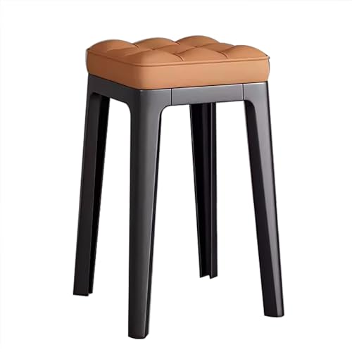 Stapelbares Stuhl ESS, tragbare gepolsterte Esstühle mit Plastikbeinen - ideal für Restaurants, Küchen und Klassenzimmer - Backless Design Innovate von KeephenEU