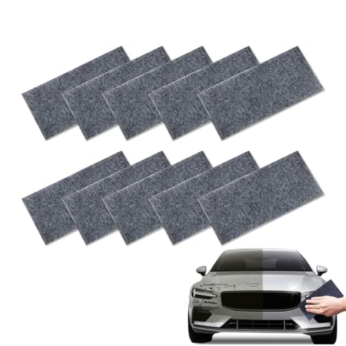 10 Stück Nanoklean Cloth, Nanoklean Magic Cloth,Nano Cloth Car Scratch Remover,nano sparkle tuch auto kratzer original nano sparkle tuch original Magic Nano Sparkle Tuch nanosparkle tuch (10x20cm) von Keeplus