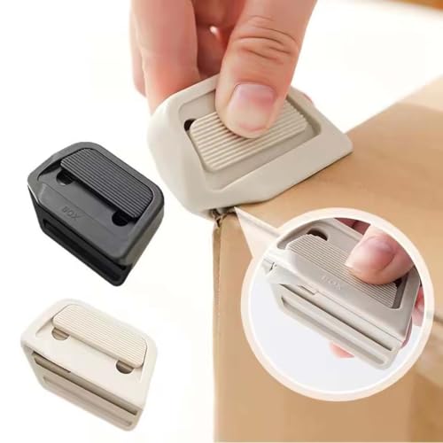 2Stk Roarrave Box Cutter, Magnetic Retractable Box Cutter, Magnetische Keramik Box Cutter, Sicherheitsschloss Utility Cutter, Mini Box Cutter, einziehbares Universalmesser, tragbares Tasche Messer von Keeplus