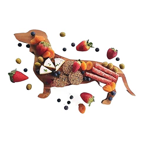 Hölzerner Dackel Teller, Käsebrett aus Holz, Käseplatten Käsebretter Servierplatte Servierbrett Geschenk für Party-Geburtstag, Weihnachts-Thanksgiving-Tag Cheese Board Charcuterie Board Hölzerner Dackel Teller, Käsebrett aus Holz, Käseplatten Käsebretter Servierplatte Servierbrett Geschenk für Party-Geburtstag, Weihnachts-Thanksgiving-Tag Cheese Board Charcuterie Board von Keeplus
