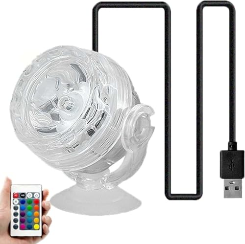 Joyeloo Submersible RGB LED Aquarium Spotlight, Aquarium LED Beleuchtung mit Fernbedienung & Saugnapf, Unterwasser Scheinwerfer Dekoratives Licht, Aquarium Beleuchtung Aquarium Licht Für Fische (Bunt) Joyeloo Submersible RGB LED Aquarium Spotlight, Aquarium LED Beleuchtung mit Fernbedienung & Saugnapf, Unterwasser Scheinwerfer Dekoratives Licht, Aquarium Beleuchtung Aquarium Licht Für Fische (Bunt) von Keeplus
