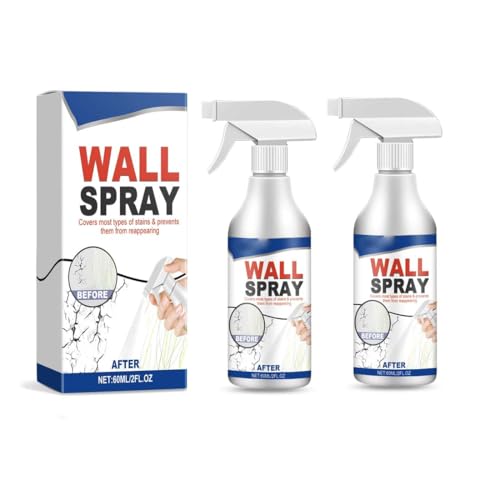 Magic Wall Repair Spray Set - Staub- und schmutzabweisend, Magic Wall Repair Spray Set, Vielseitige Wandreparationsfarbe Wandsprühfarbe, wasserbasierte Farbe Weiße Schale (2Stk) von Keeplus