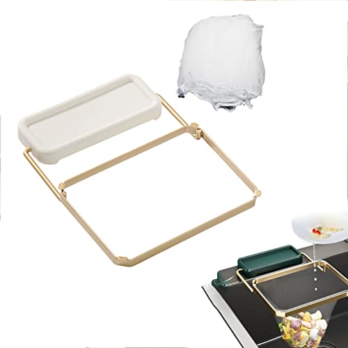 Meshmate Waste Rack Sink - Mesh Mate Rotatable Kitchen Sink Strainer, Sieb für Spülbecken Sink Strainer Kitchen Sink Filter Faltbarer Waschbecken Sieb Spülbecken Sieb für Küche (Weiß, 100Bag) von Keeplus