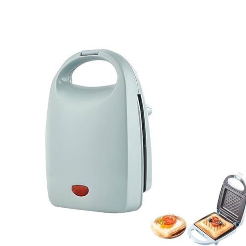 Multi-functional Breakfast Sandwich Maker, Multifunktionaler Frühstücks-Sandwich-Maker, Sandwichtoaster, Antihaftbeschichtung, Sandwich Maker für Pizzataschen, Mittagessen (Blau) von Keeplus