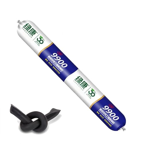 Silicon Waterproof Sealant, Permanent Solution for Roof & Wall Cracks, Bausilikon Fenstersilikon Neutralsilikon Innen/Aussenbereich witterungsbeständig hochelastisch, Dichtstoff (Schwarz, 1) von Keeplus