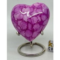 Die Herzförmigen Urnen Von Keepsake Company in Pink Cloud-Designs Für Menschliche Asche - Perfekt Erwachsene Und Kleinkinder von KeepsakeCompanyStore