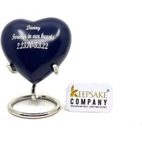 Herz-Urne in Blauer Farbe/Kleine Urne Für Humarer Asche Von Keepsake Company von KeepsakeCompanyStore