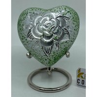 Keepsake Company's Herzförmige Mini-Urnen Mit Rose Für Human Ashes - Perfekt Erwachsene Und Kleinkinder von KeepsakeCompanyStore