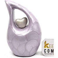 Lavendel Mini Feuerbestattungsurne Mit Weißem Herz - Kleine Urne Für Asche Miniatur Andenken Erinnerungsurne Von Keepsake Co von KeepsakeCompanyStore