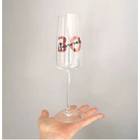 Personalisiertes Alter Und Name Champagner Glas Geburtstagsgeschenk von KeepsakeCornerStore