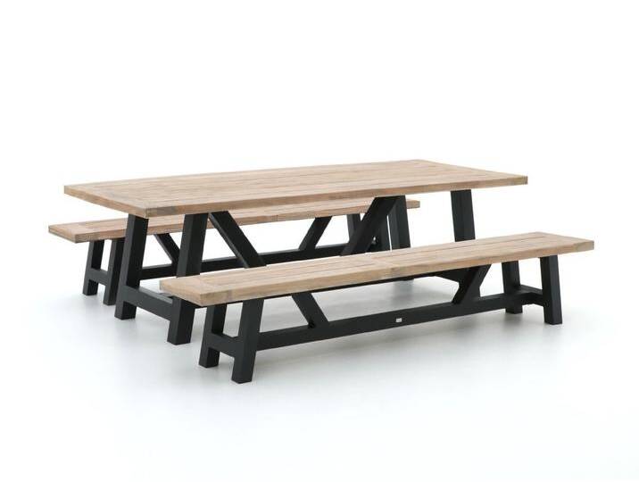 Bellagio Bresimo 260 cm Picknick Sitzgruppe 3-teilig von Keessmit Gartenmöbel