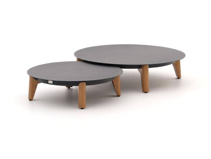 Bellagio Esenta Loungetisch ø86 (h:21 cm)/ø 68 (h:19 cm) von Keessmit Gartenmöbel
