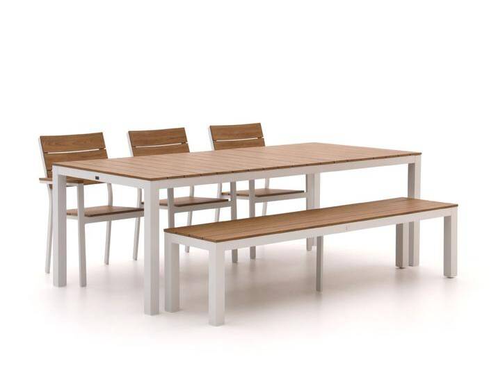 Bellagio Fidenza 220 cm Gartenmöbel-Set mit Sofa 5-Teilig Stapelbar von Keessmit Gartenmöbel