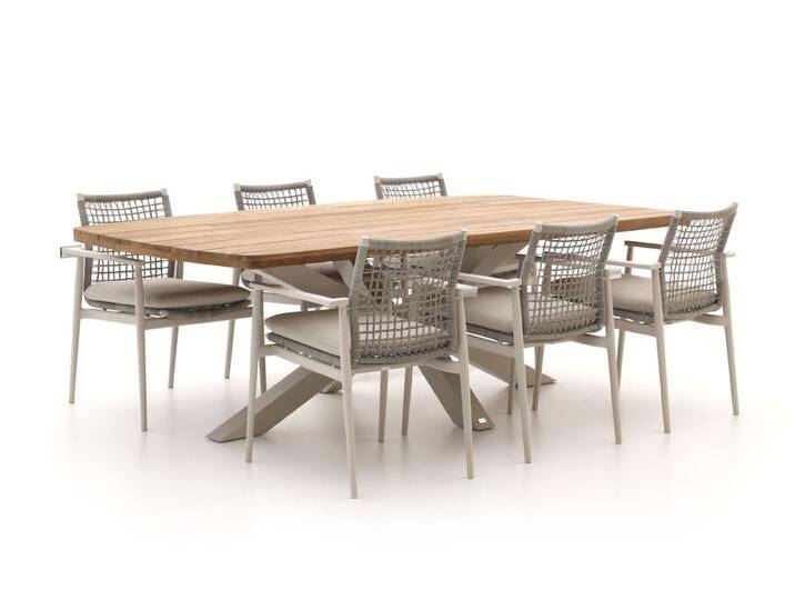 Bellagio Pizzoli/Induno Dänisch oval 240 cm Gartenmöbel-Set 7-Teilig Stapelbar von Keessmit Gartenmöbel