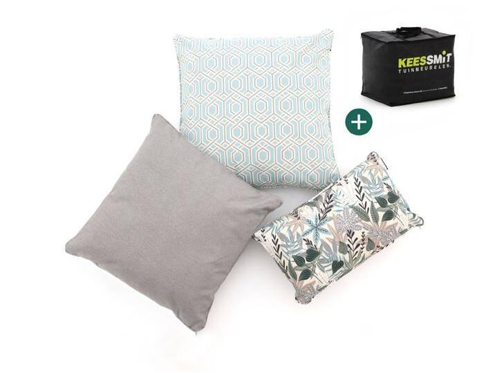 Dekokissen Set Modern Graphic Grey von Keessmit Gartenmöbel