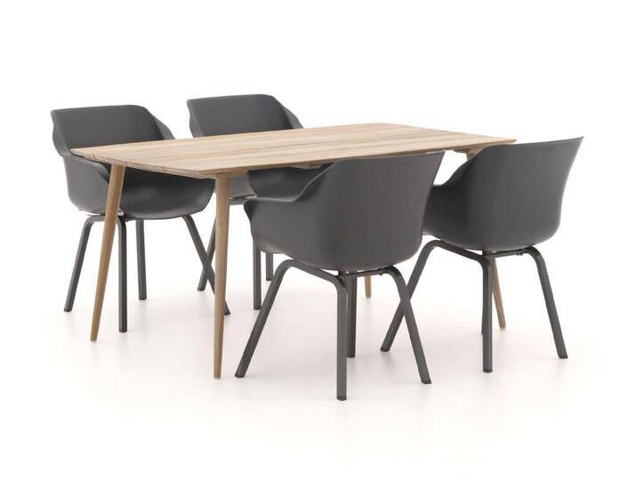 Hartman Sophie/ROUGH-K 160 cm Gartenmöbel-Set 5-teilig von Keessmit Gartenmöbel