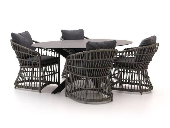Intenso Cameri/Furato ellips 200 cm Gartenmöbel-Set 5-Teilig von Keessmit Gartenmöbel