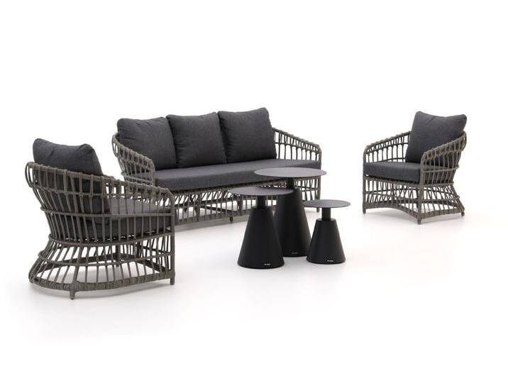 Intenso Cameri/Tusa Sessel-Sofa Lounge-Set 6-teilig von Keessmit Gartenmöbel