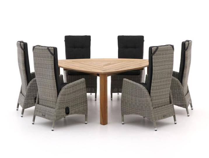 Intenso Fabrizi/ROUGH-B 170 cm Gartenmöbel-Set 7-teilig verstellbar von Keessmit Gartenmöbel