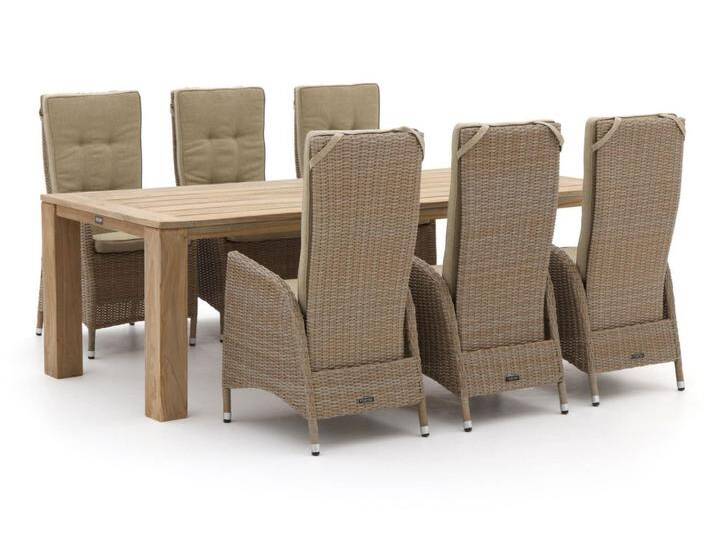 Intenso Fabrizi/ROUGH-X 240 cm Gartenmöbel-Set 7-teilig verstellbar von Keessmit Gartenmöbel