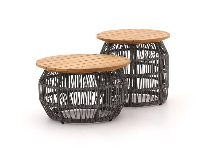 Intenso Isorella lounge Loungetisch ø50 cm (h:47 cm)/ø 60 cm (h:37 cm) von Keessmit Gartenmöbel
