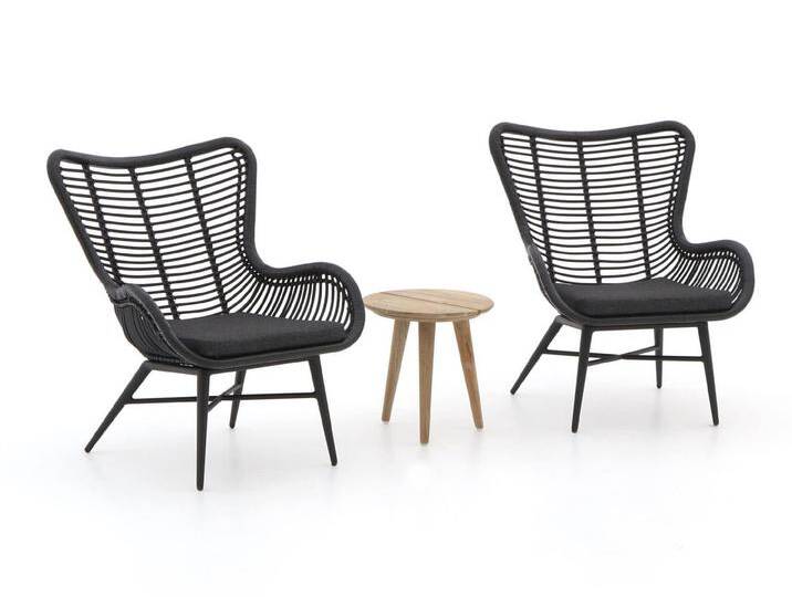 Intenso Rovello/ROUGH-K 40 cm Balkonmöbel-Set Lounge 3-teilig von Keessmit Gartenmöbel