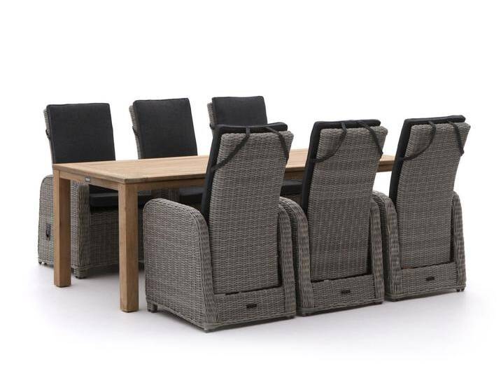 Intenso Umbria/ROUGH-S 220 cm Gartenmöbel-Set 7-teilig verstellbar von Keessmit Gartenmöbel