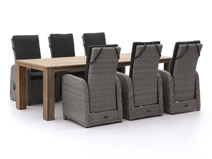 Intenso Umbria/ROUGH-X 240 cm Gartenmöbel-Set 7-teilig verstellbar von Keessmit Gartenmöbel
