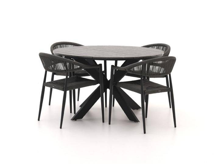 Manifesto Belpasso/Fidenza ø 126 cm Gartenmöbel-Set 5-teilig stapelbar Manifesto Belpasso/Fidenza ø 126 cm Gartenmöbel-Set 5-teilig stapelbar von Keessmit Gartenmöbel