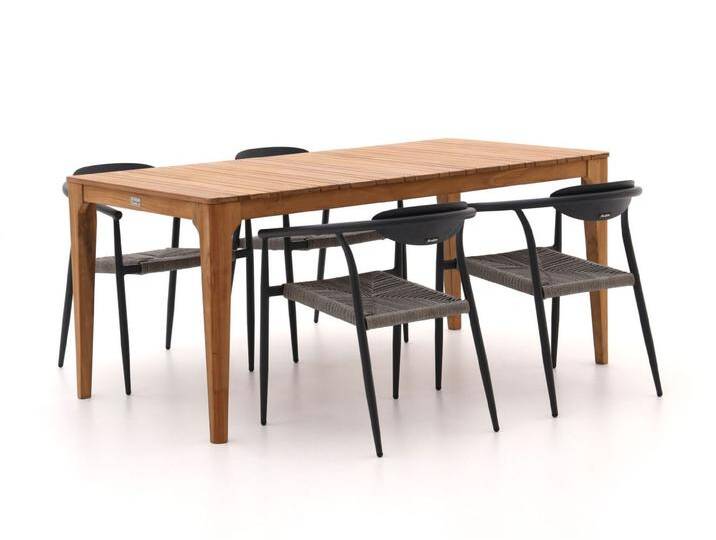 Manifesto Cavone/Bruca 170 cm Gartenmöbel-Set 5-teilig stapelbar von Keessmit Gartenmöbel