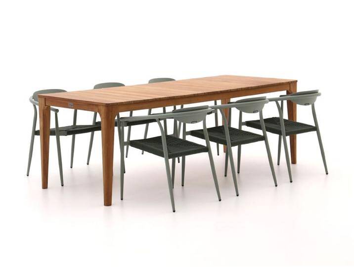 Manifesto Cavone/Bruca 220 cm Gartenmöbel-Set 7-teilig stapelbar von Keessmit Gartenmöbel