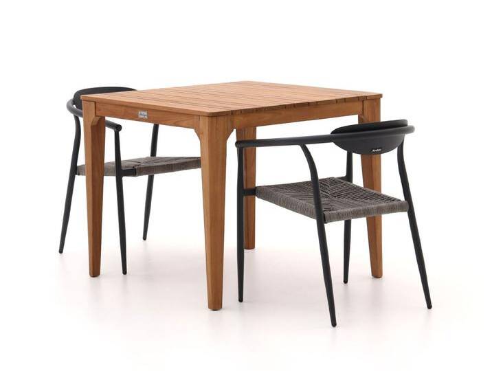 Manifesto Cavone/Bruca 90 cm Gartenmöbel-Set 3-teilig stapelbar von Keessmit Gartenmöbel