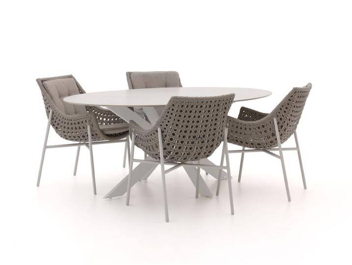 Manifesto Novara/Furato ellips 200 cm Gartenmöbel-Set 5-teilig von Keessmit Gartenmöbel