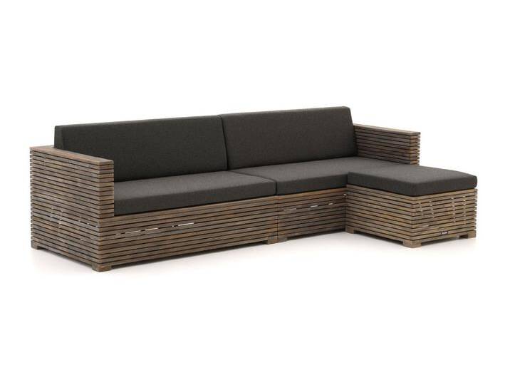 ROUGH-C Chaiselongue Lounge-Set 3-teilig von Keessmit Gartenmöbel
