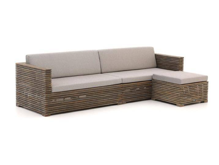 ROUGH-C Chaiselongue Lounge-Set 3-teilig von Keessmit Gartenmöbel
