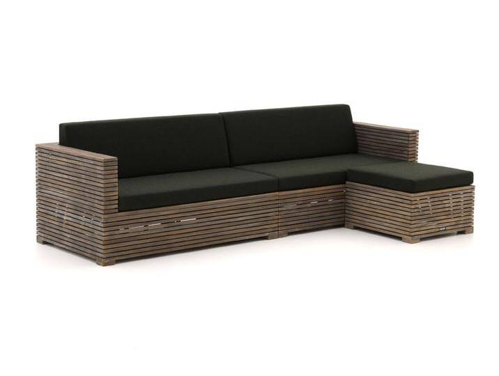 ROUGH-C Chaiselongue Lounge-Set 3-teilig von Keessmit Gartenmöbel