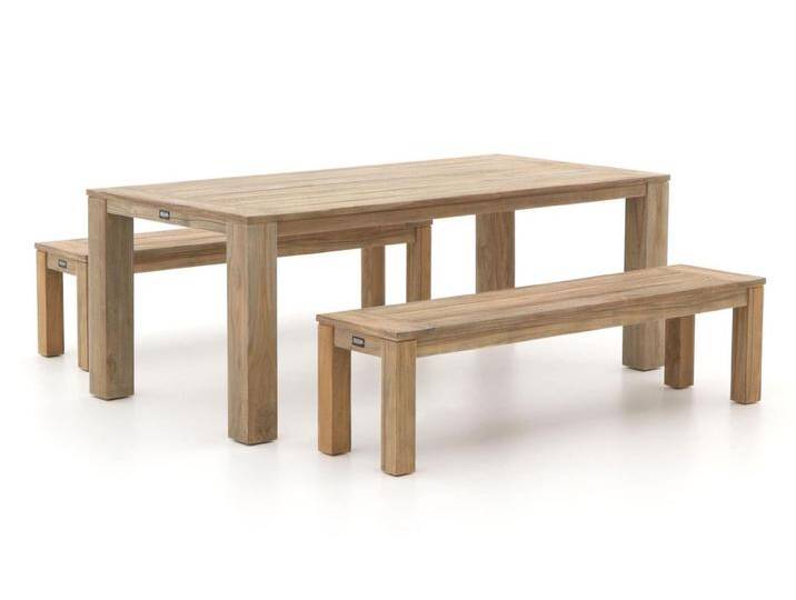 ROUGH-X 200 cm Picknick Sitzgruppe 3-teilig von Keessmit Gartenmöbel