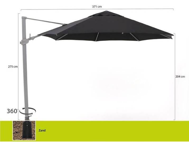 Shadowline Austin Ampelschirm ø 350 cm von Keessmit Gartenmöbel