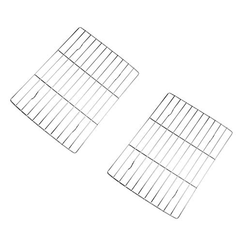 Kleines Kühlgitter 2er Pack - 23,1 x 16,5 cm - Edelstahl von Keewah