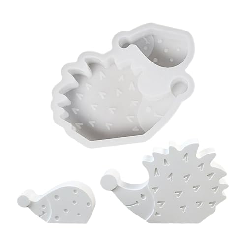2 Stück Silikonformen Gießformen Igel,3D Süße Igel Seifenform Handwerk Kunst Silikon Seifenform,Silikonform Tier Herbst Kerzen Formen Silikon,Kerzenform zum Gieben für Weihnachten Halloween (01) von Keho Keho Kehongdun