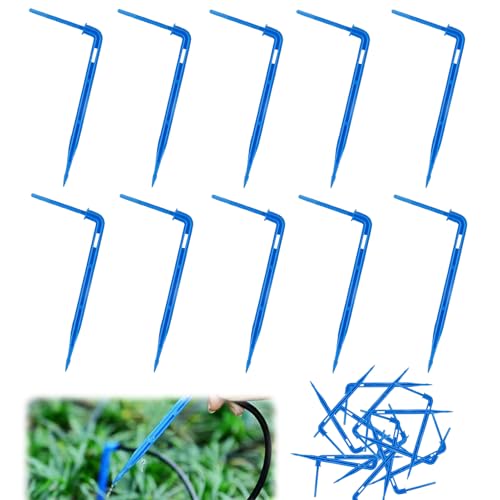 50 Stück Bewässerung Tropfer,Bewässerungssystem Sprinkler Tropfer Schlauchpfeil Tropfbewässerung,Einstellbarer Bewässerungstropfer Drip für Gewächshaus Topfpflanzen Schlauch (02) von Keho Keho Kehongdun