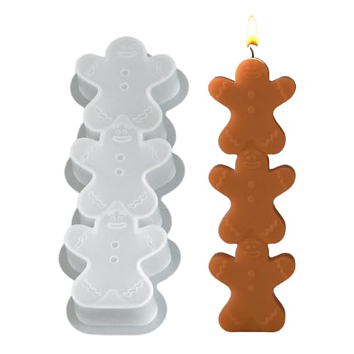Kerzenform Silikon Weihnachten,3D Silikonformen Gießformen Winter,DIY Silikonform Weihnachtens Silikonformen Gips Zum Gießen Gießform Silikon Gießformen Weihnachten für Kerzen Gips (Schneemann) von Keho Keho Kehongdun