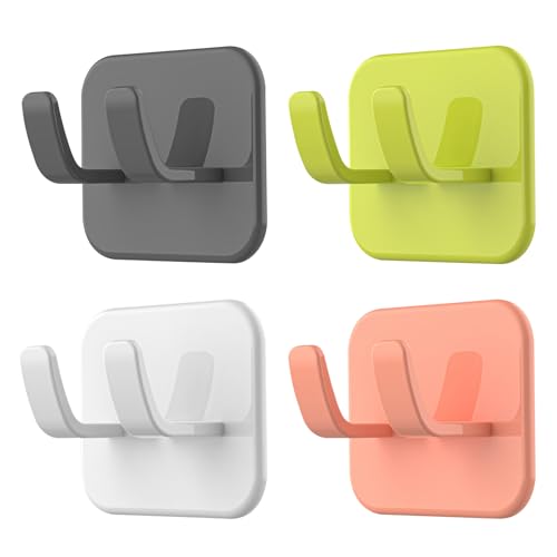 Rasierer Halterung Dusche,4pc Rasierhalter Dusche Ohne Bohren,Mehrzweck Selbstklebende Rasiererhalter Dusche,Halterung Rasierer Dusche für Tür,Wand,Badezimmer,Küche Organizer Aufbewahrung von Keho Keho Kehongdun