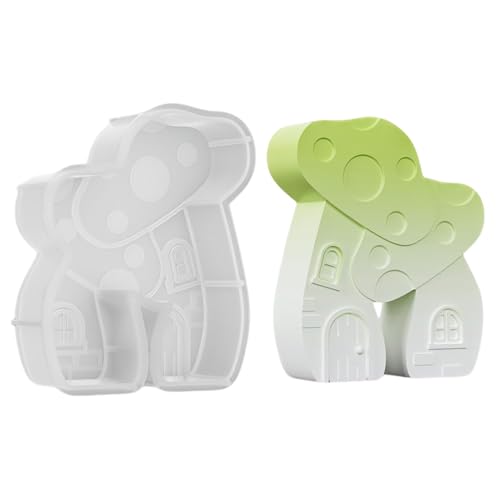 Silikonformen Gießformen Herbst,3D Pilzhaus Silikonform Pilz Kerzenformen Zum Gießen,Silikon Kerzenform Epoxidharz Formen Pilz Kerzenformen,Pilz Epoxidharz Formen Herbst für Bastelarbeiten Gips (03) von Keho Keho Kehongdun