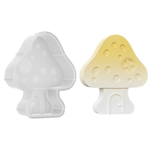 Silikonformen Gießformen Herbst,3D Pilzhaus Silikonform Pilz Kerzenformen Zum Gießen,Silikon Kerzenform Epoxidharz Formen Pilz Kerzenformen,Pilz Epoxidharz Formen Herbst für Bastelarbeiten Gips (01) von Keho Keho Kehongdun