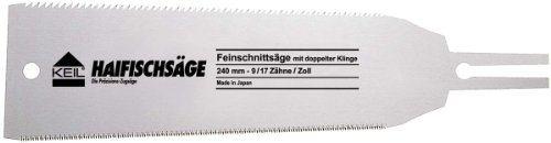 KEIL 100 022 440 Ersatzblatt für Japanische Haifischsäge - Feinschnittsäge mit doppelter Klinge 240 mm - 9-17 Zähne/Zoll von Keil