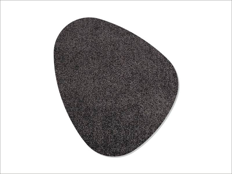 Keilbach Designprodukte Fußmatte kiesel 84 x75 cm, unregelmäßig, Höhe: 9 mm, 30°C waschbar, rutschfest, dünn, dichtgewoben, robust von Keilbach Designprodukte